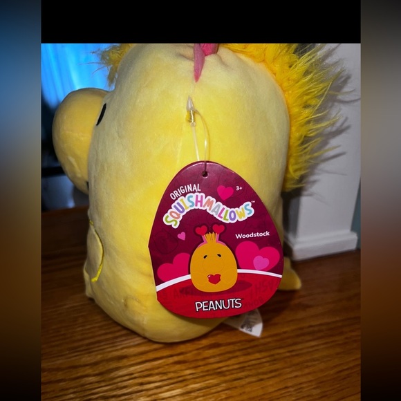 Squishmallow peanuts snoopy themed pillow! woodstock & a heart for Valentine day - Picture 3 of 7